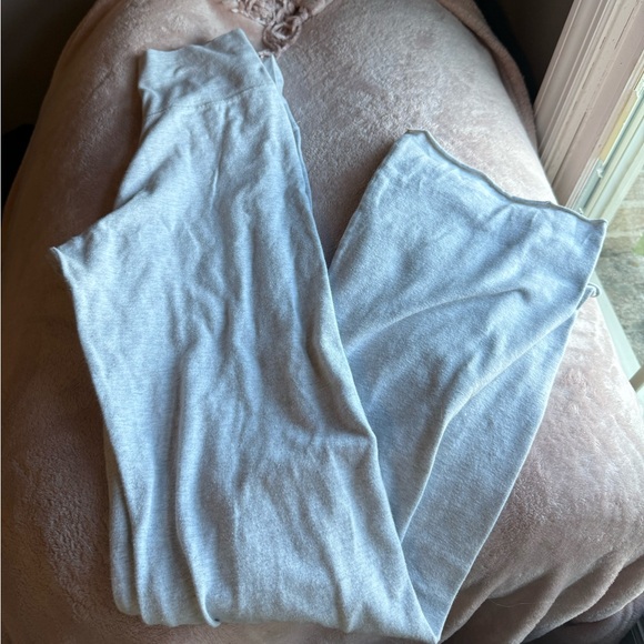 Brandy Melville Soft Gray Flare Pants - Picture 1 of 6